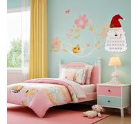 Hosrivae Calendrier de l'Avent en feutre sur le thème du Père Noël à suspendre au mur ou à la porte - Ornement de vacances festif avec 24 poches, tissu réutilisable (D)