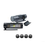 Hosrivae Capteur TPMS pour voitures et camions - Pression réelle des pneus et système avec alarme basse pression/haute température, kit 4 capteurs, boîtier ABS, compatible 12 V (POSITION)