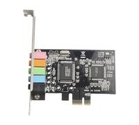 Hosrivae Carte son interne PCI-E, audio 24 bits avec son surround, prise en charge EAX et DirectSound3D, pour jeux immersifs et musique sur PC