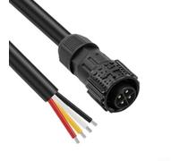 Hosrivae Connecteur autobloquant Push-Pull IP67 étanche Aviation Câble 25 A 300 V Contacts plaqués or pour moteurs industriels et systèmes d'éclairage (tête mâle 4p)