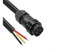 Hosrivae Connecteur autobloquant Push-Pull IP67 étanche pour aviation, 25 A 300 V, contacts plaqués or pour moteurs industriels et systèmes d'éclairage (connecteur femelle 3P)