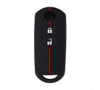 Hosrivae Coque de clé en silicone pour modèles 2/3/4/6/CX-5/CX-9 2010-2020 avec protection de clé à 2 boutons étanche