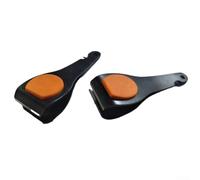 Hosrivae Coupe-fil de pêche à la mouche en acier inoxydable - Coupe-fil de pêche en mer et roche de 5,3 cm pour nylon, monofilament et fil de fer fin (0,1 à 1,6 mm), léger (orange)