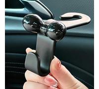 Hosrivae Crochet de dossier de siège de voiture avec nœud - Lot de 2 crochets intérieurs de voiture en ABS pour suspendre sacs, parapluies et accessoires dans les berlines, VUS et camions - Noir/rouge