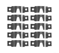 Hosrivae Crochets de suspension pour cadre photo - 10 ou 50 pièces - Argenté - Pour photos, peintures, miroirs et art mural - 48 x 11 mm - 15-2 (10 pièces)