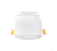 Hosrivae Cuiseur à œufs à micro-ondes pour œufs durs ou molles, capacité de 4 œufs avec corps en polypropylène et insert en aluminium, cuiseur vapeur compact de 18,3 cm de diamètre pour kit rapide