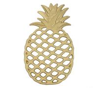 Hosrivae Dessous de plat en fonte en forme d'ananas, résistant à la chaleur, antidérapant, décoration de cuisine rustique pour comptoirs et tables à manger