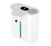 Hosrivae Distributeur automatique de savon moussant mural - 500 ml - Distributeur manuel à bulles réglable avec 9 niveaux de sortie - Distributeur de savon moussant sans contact pour salle de bain et
