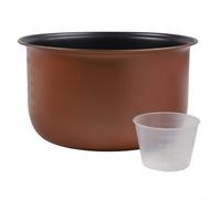 Hosrivae Doublure de rechange pour cuiseur à riz électrique - Alliage d'aluminium, grande capacité, marques de mesure, passe au lave-vaisselle (4 L)