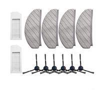Hosrivae Ecovacs Kit de balai à franges latérales pour Deebot N20 N20, pièces de rechange en microfibre de nylon avec 6 brosses, 4 chiffons, 2 nettoyages en profondeur