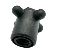 Hosrivae Écrou de bouton de montage de pneu de secours pour Fiat Fiorino Ducato 500L 2007+ pour RAM 2018+ - OEM 51979045, bouton de roue de rechange en ABS noir (lot de 1)