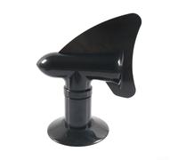 Hosrivae Égouttoir rotatif pour véhicule récréatif - Bouchon de ventilation à 360° alimenté par le vent noir et gris, convient aux tuyaux de réservoir de camping-car de 3 à 30,5 cm, composite