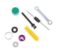 Hosrivae Engrenage de bobine en aluminium et acier inoxydable 304 pour kit de bague pour ABU P4/P5/B3/B4/B5/Max 4SX et Garcia Déchargement Alarme Drag Click Bobines - Sixième génération Upg