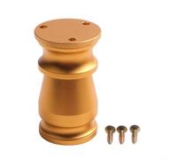 Hosrivae Ensemble de pieds de canapé en aluminium - Finition dorée pour pieds de meubles pour canapés, ottomans, chaises et lits | Pieds de socle en alliage robuste | 1 lot (aucun outil nécessaire)
