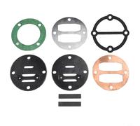 Hosrivae Ensemble de valves de cylindre de compresseur, distance de trou à trou de 46 mm, kit de joints de rechange pour pompe lubrifiée à l'huile et à l'huile, réparation de tête de compresseur de