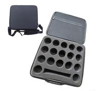 Hosrivae Étui de billard rigide avec doublure en EVA - Sac de rangement pour billard américain, voyage et compétition, 35 x 35 x 8 cm, noir (1 pièce)