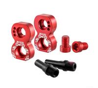 Hosrivae Extension de frein V Brake de 35,6 à 40,6 cm, 40,6 à 45,7 cm, conversion de roue de 45,7 à 50,8 cm, support de rack de 22 mm, cadre de vélo pliable, noir (rouge)