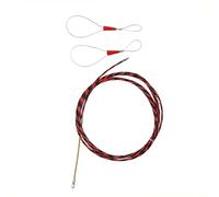 Hosrivae Extracteur de câble en fibre de verre 5 mm pour électricien avec tête en acier pour câbles électriques dans les cavités murales et les goulottes de plafond 15 m (5 m)