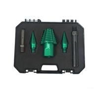 Hosrivae Fendeuse de bois de chauffage, tête amovible à changement rapide, compatible avec les perceuses SDS et à tige carrée, fendage de bûches en acier au carbone (ensemble de tige ronde)