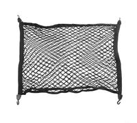 Hosrivae Filet de coffre de voiture pour rangement de bagages - 80 x 60 cm - Filet en polyester élastique robuste avec 4 boucles en plastique, convient aux voitures, SUV, camions, noir (double couche)