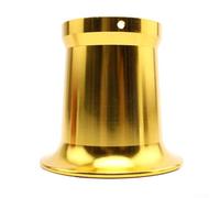 Hosrivae Filtre à air de moto pour carburateurs de 21 à 34 mm - 50 mm pour tasse à air en alliage d'aluminium usiné CNC avec filet, résistant à la rouille et ajustement (doré)