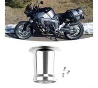 Hosrivae Filtre à air en alliage d'aluminium pour carburateur, diamètre intérieur de 50 mm pour carburateurs de VTT/moto (argenté)