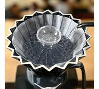 Hosrivae Filtre à café PC Forme Retenue pour Origami Papier Papier Filtre Transparent Presse Outil avec 20 Baleines 90x83mm Compact & Durable Bre