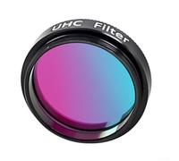 Hosrivae Filtre de pollution lumineuse UHC de 3,2 cm pour télescopes astronomiques - Améliore le contraste de la nébuleuse, alliage d'aluminium + verre optique, compatible avec filetage britannique