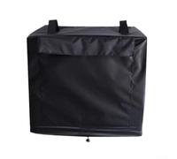 Hosrivae Four à pizza carré avec poche de rangement, protection contre la poussière et imperméable à l'eau, résistant aux UV, étui noir 54,5 x 45,7 x 38,1 cm