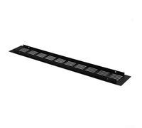 Hosrivae Grille d'aération rectangulaire en aluminium pour meubles Noir 60 x 400 mm