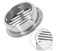 Hosrivae Grille d'évacuation de sol en acier inoxydable pour toit extérieur, balcon, jardin - Manchon de tuyau en PVC de type In - 50 mm pour 200 mm de diamètre - Design creux anti-encrassement (tube