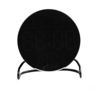 Hosrivae Horloge de bureau LED multifonction avec alarme, lumière et compte à rebours, affichage numérique de la minuterie avec contrôle de la maison, du bureau, de la chambre à coucher (noir vert)