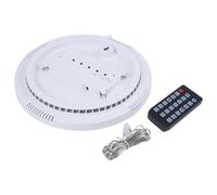 Hosrivae Horloge murale LED avec calendrier et affichage de la température intérieure - Format 12 sur 24 heures - Réglage automatique de la luminosité - Fonction mémoire - Plastique ABS - Décoration