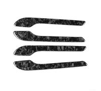 Hosrivae Housse de poignée de porte en carbone forgé pour modèle 3 et modèle Y, garniture extérieure noire avec revêtement époxy, protection contre les rayures et pour un ajustement facile