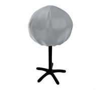 Hosrivae Housse de protection circulaire en tissu Oxford 210D pour barbecue électrique, 50 cm de diamètre × 46 cm de hauteur, résistant aux intempéries, à la pluie et à la poussière, gris