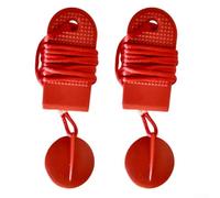 Hosrivae Interrupteur de verrouillage pour tapis roulant - Bouton d'arrêt de sécurité en PVC + ABS avec 2 fils d'interrupteur, compatible avec tapis de course ronds, rectangulaires et trapézoïdaux (71