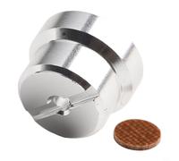 Hosrivae Jauge de bobine en alliage d'aluminium pour moulinets DC Baitcast - Kit d'écrous de jauge de fil à capuchon demi-lune, compatible avec les moulinets de pêche en goutte d'eau, lot de 1 pièce