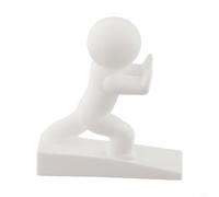 Hosrivae Joli butoir de porte décoratif avec base antidérapante, cale au sol et aux murs, décoration d'intérieur, chambre à coucher, salon, blanc (blanc)