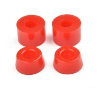 Hosrivae Kit de 4 pièces de rechange pour patins pivotants de skateboard, coussinets absorbeurs de chocs en polyuréthane, bagues supérieures coniques et inférieures cylindriques, accessoires de
