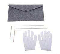 Hosrivae Kit de canne à radiesthésie en cuivre à 99,9 % avec pendule pour divination psychique et guérison énergétique, détecteurs de métaux télescopiques pour trouver l'eau et les objets perdus (5