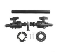 Hosrivae Kit de montage de caméra marine réglable pour canoë et bateau gonflable - Support en nylon/aluminium-acier inoxydable avec base de poteau, tige d'extension et