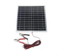 Hosrivae Kit de panneau solaire 12 W 12 V/18 V, module photovoltaïque monocristallin portable avec cadre en aluminium pour camping-car, bateau, voiture et camping