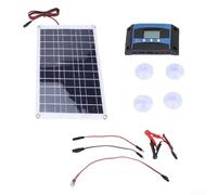 Hosrivae Kit de panneau solaire monocristallin 200 W avec contrôleur 100 A, deux ports USB pour camping-car, bateau, batterie agricole de charge et système d'alimentation