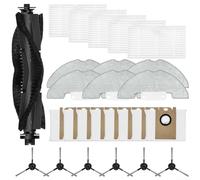 Hosrivae Kit de pièces de rechange pour aspirateur robot Q10 Pro, comprend une brosse latérale principale, un filtre HEPA, des chiffons et des sacs à poussière, il suffit d'installer un ensemble