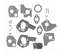 Hosrivae Kit de reconstruction de carburateur pour moteurs de tondeuse à gazon de 3 CV - 5 CV - Compatible avec OEM 495606 494624 - Comprend 11 joints et 8 composants pour révision
