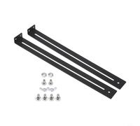 Hosrivae Kit de réparation de tiroir de meubles, support en acier robuste de 33 à 61 cm, ensemble de renfort noir, armoires en bois MDF, support inférieur de tiroir pour installer (1 lot)
