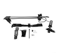 Hosrivae Kit de support de roue de secours pour Fiat Ducato Boxer Relay à partir de 2006, support de treuil en métal ABS, OEM 1384129080 1374097080 7603W8, noir
