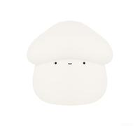 Hosrivae Lampe de chevet champignon à intensité variable pour chambre à coucher, contrôle en silicone avec minuterie, lumière blanche rechargeable USB-C, batterie 1200 mAh, décoration mignonne pour