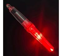 Hosrivae Lampe de pêche étanche rouge/verte pour la pêche de nuit et la collecte de poissons - Lampe flottante en polyéthylène de 72 mm avec batterie CR425, submersible jusqu'à 250 m, haute luminosité
