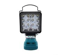 Hosrivae Lampe de travail LED avec batterie 18 V, projecteur portable avec port de charge USB, tête rotative de 90 à 180°, compatible avec BL1830 BL1815 BL1860, lampe à outils ABS (B)